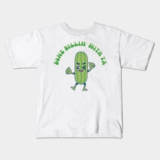 Done Dillin' With Ya - Retro Pickle Kids T-Shirt